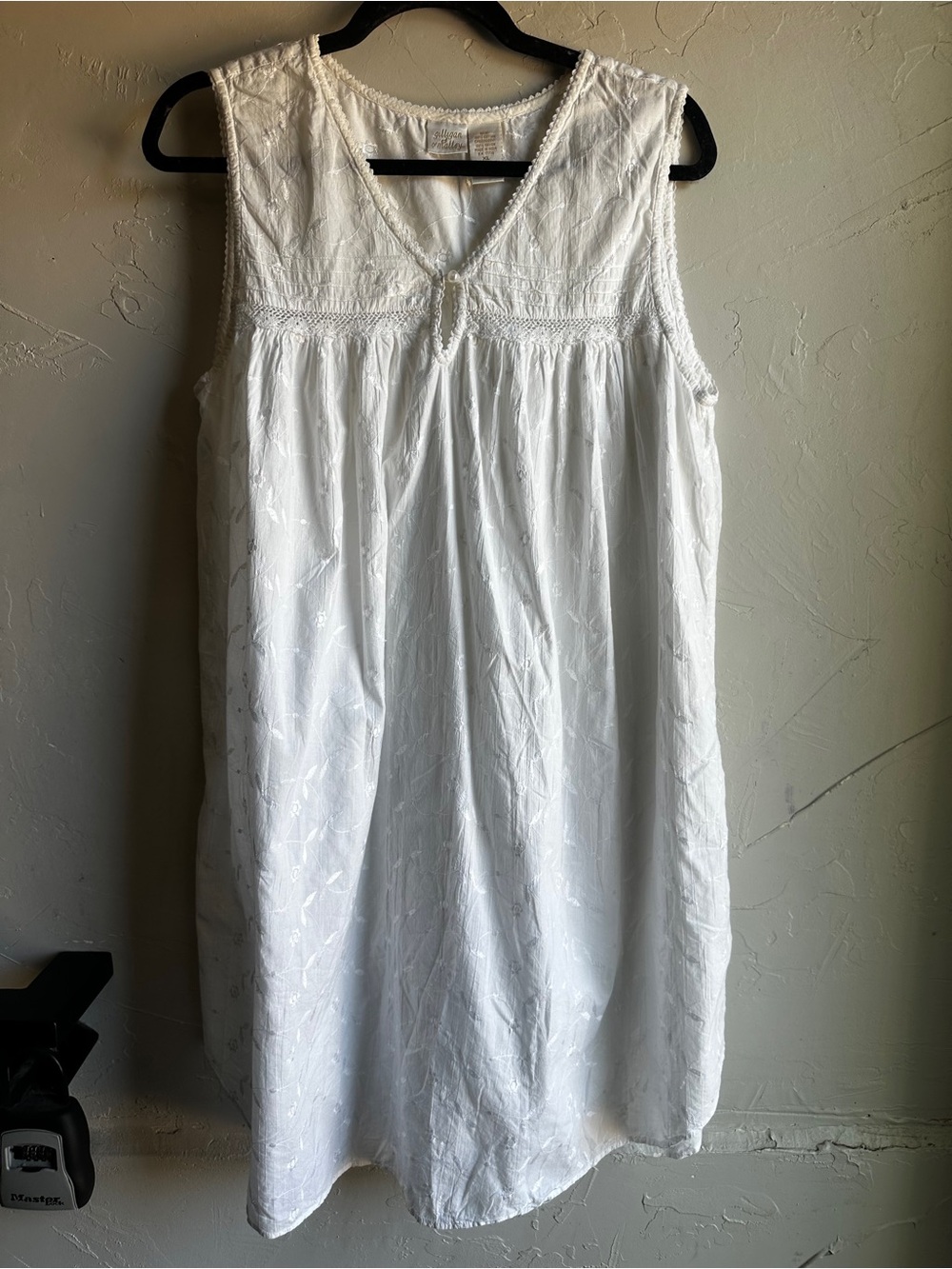 Gillian O’Malley White Cotton Nightdress Cottagecore Romantic Heirloom Sleepwear